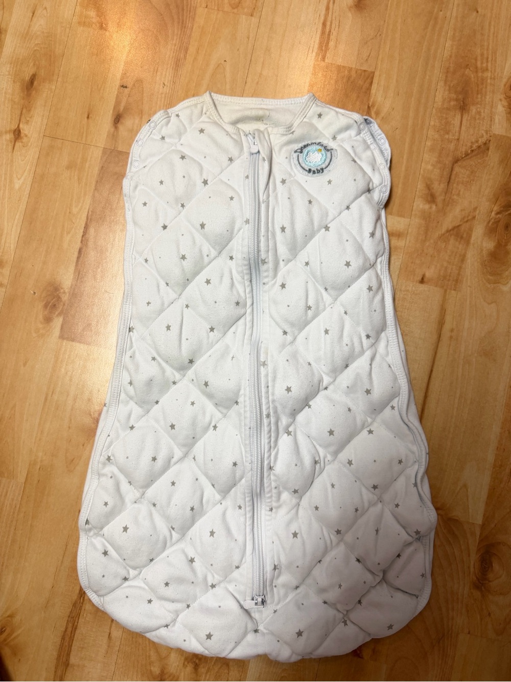 Dreamland Baby Dream Weighted Sleep Swaddle Sleep Sack 0-6M Grey Star